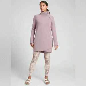 ATHLETA COZY KARMA ASYM SWEATSHIRT DRESS